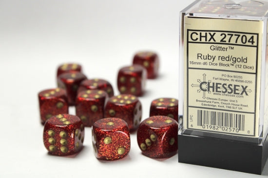 Chessex Dice Glitter 12d6