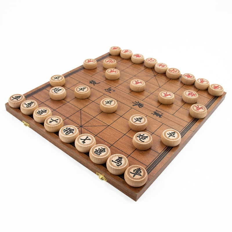 LPG Wooden Chinese Chess Set - 36cm Foldable Board