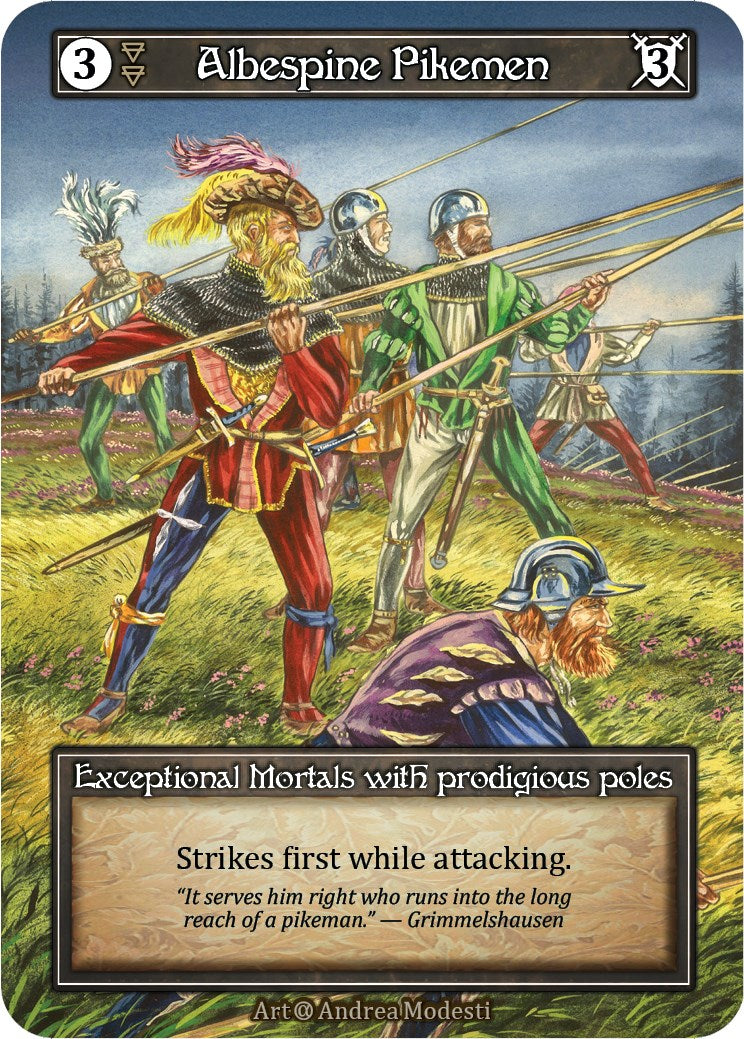 Albespine Pikemen (Foil) [Alpha]