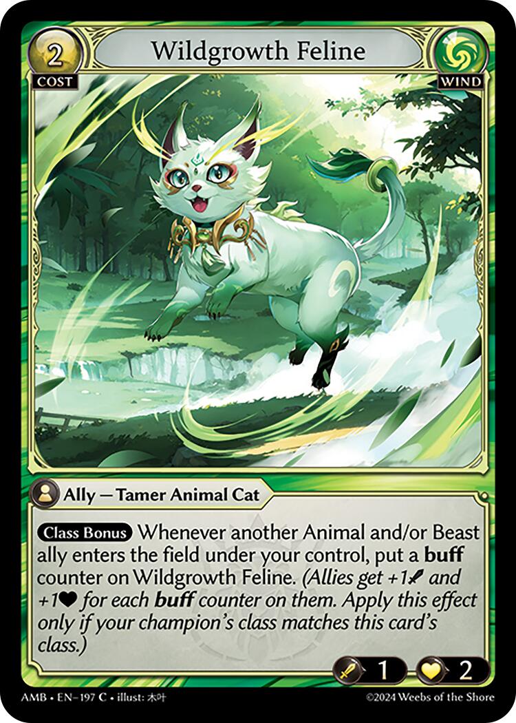 Wildgrowth Feline (197) [Mortal Ambition]