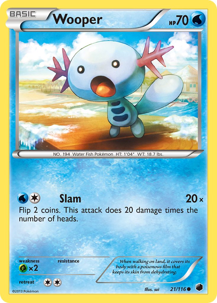 Wooper (21/116) [Black & White: Plasma Freeze]