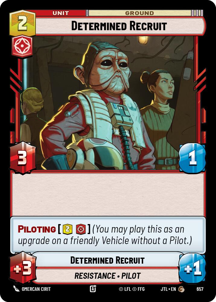 Determined Recruit (Foil) (657) [Jump to Lightspeed]