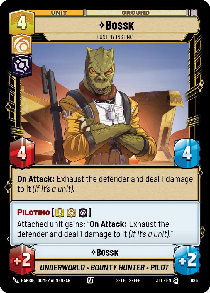 Bossk - Hunt By Instinct (Foil) (685) [Jump to Lightspeed]