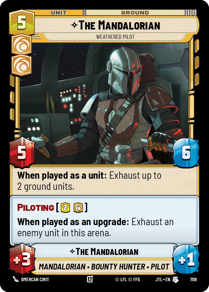 The Mandalorian - Weathered Pilot (Foil) (708) [Jump to Lightspeed]