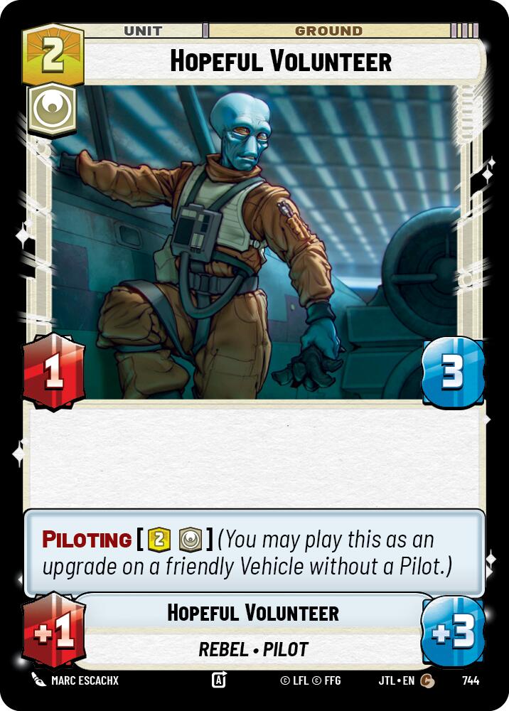 Hopeful Volunteer (Foil) (744) [Jump to Lightspeed]