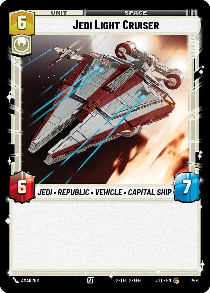 Jedi Light Cruiser (Foil) (749) [Jump to Lightspeed]