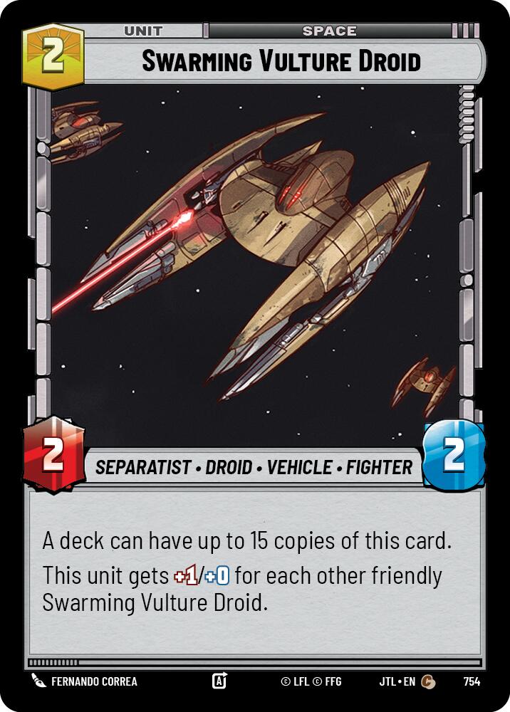 Swarming Vulture Droid (Foil) (754) [Jump to Lightspeed]