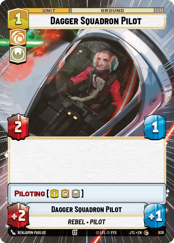 Dagger Squadron Pilot (930) (Hyperspace Foil) (930) [Jump to Lightspeed]
