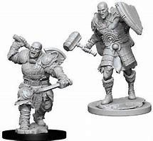 D&D Miniatures (Unpainted) - Player Characters (Fighters)