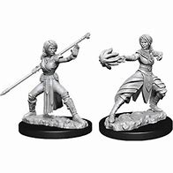 D&D Miniatures (Unpainted) - Player Characters (Monks)