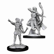 D&D Miniatures (Unpainted) - Player Characters (Rangers)