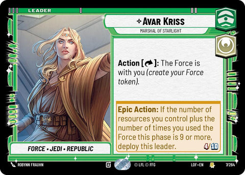 Avar Kriss - Marshal of Starlight (007/264) (007/264) [Legends of the Force]