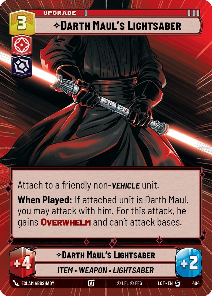 Darth Maul's Lightsaber (404) (Hyperspace) (404) [Legends of the Force]