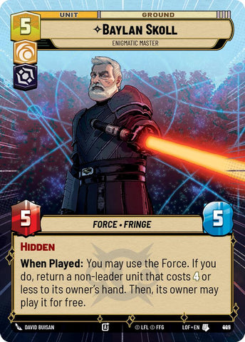 Baylan Skoll - Enigmatic Master (925) (Hyperspace Foil) (925) [Legends of the Force]