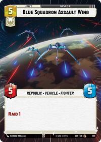 Blue Squadron Assault Wing (Hyperspace Foil) [Legends of the Force]
