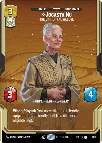 Jocasta Nu - The Gift of Knowledge (1084) (Prestige Foil) (1084) [Legends of the Force]