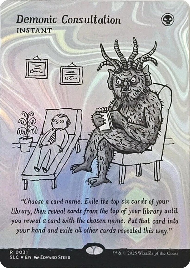 Demonic Consultation (Halo Foil) [Secret Lair Countdown Kit]