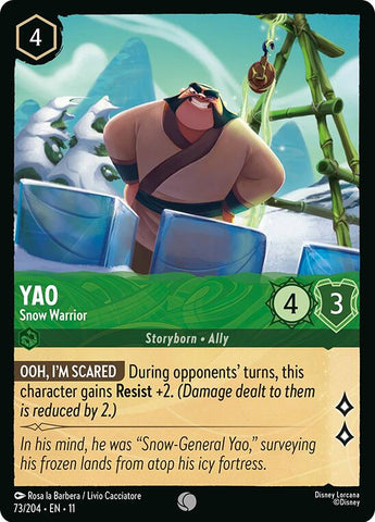 Yao - Snow Warrior (73/204) [Winterspell]