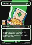 Ninja Pizza (Borderless) (Surge Foil) [Commander: Teenage Mutant Ninja Turtles]