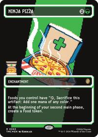 Ninja Pizza (Borderless) (Surge Foil) [Commander: Teenage Mutant Ninja Turtles]