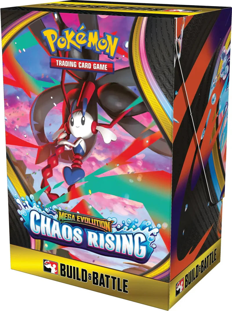 **PRE-ORDER**PKM Build & Battle Box – Mega Evolution: Chaos Rising