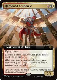 Hardened Academic (Extended Art) [Secrets of Strixhaven]