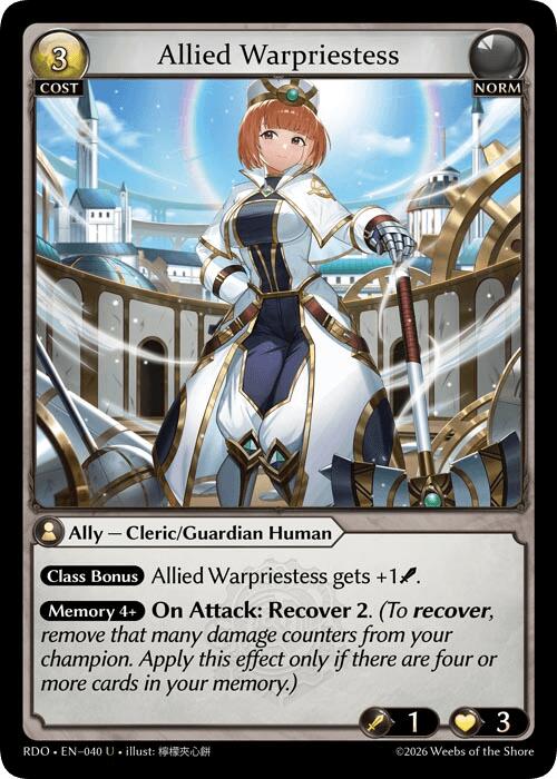 Allied Warpriestess (40) [Radiant Origins]