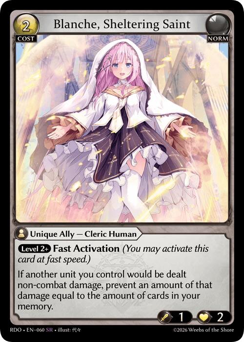Blanche, Sheltering Saint (60) [Radiant Origins]