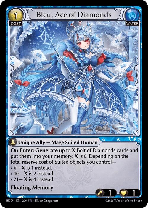 Bleu, Ace of Diamonds (209) [Radiant Origins]