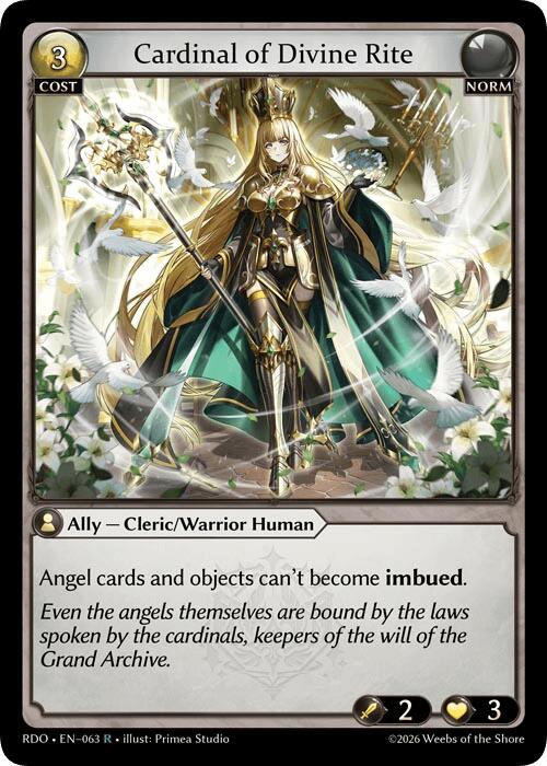 Cardinal of Divine Rite (63) [Radiant Origins]