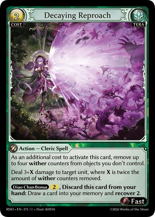 Decaying Reproach (375) [Radiant Origins]