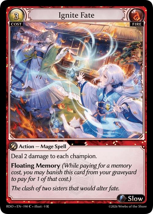 Ignite Fate (190) [Radiant Origins]
