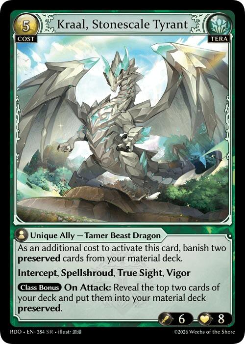 Kraal, Stonescale Tyrant (384) [Radiant Origins]
