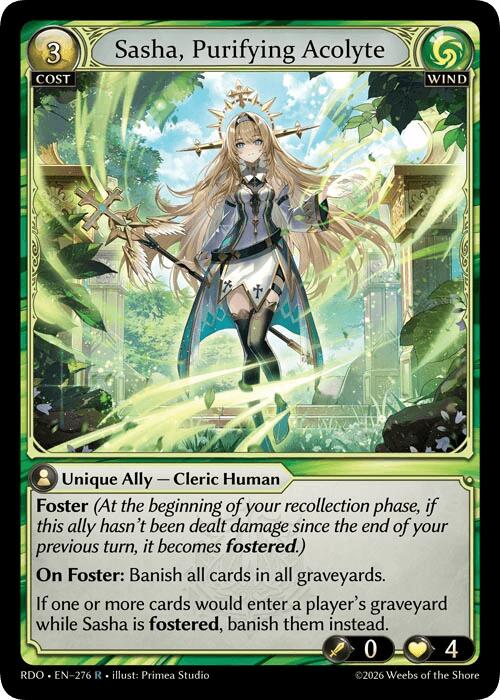 Sasha, Purifying Acolyte (276) [Radiant Origins]