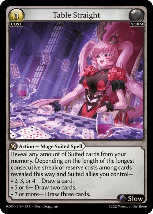 Table Straight (155) [Radiant Origins]