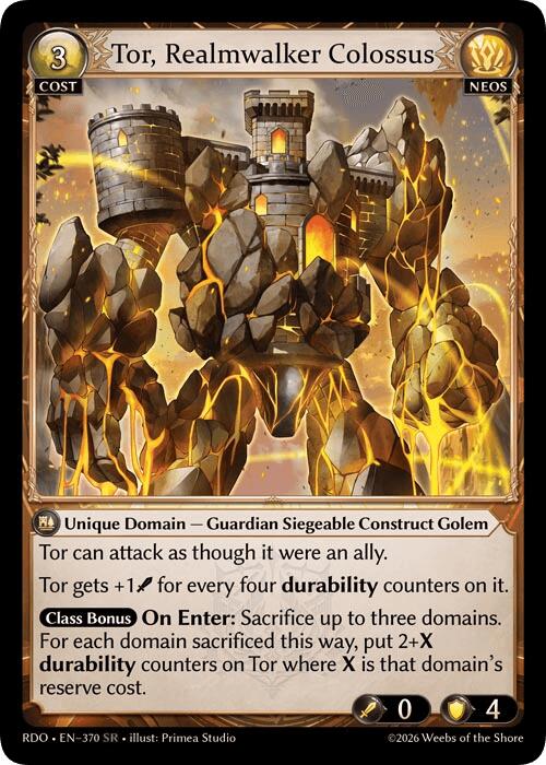 Tor, Realmwalker Colossus (370) [Radiant Origins]