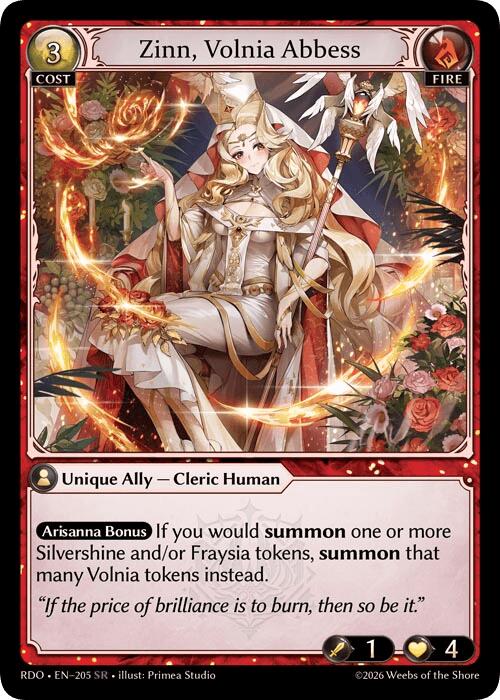 Zinn, Volnia Abbess (205) [Radiant Origins]