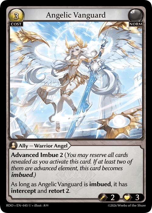 Angelic Vanguard (Curio Foil) (45) [Radiant Origins]