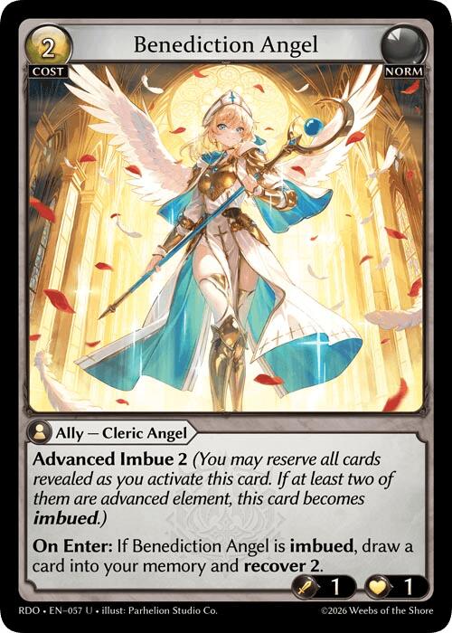 Benediction Angel (Curio Foil) (57) [Radiant Origins]