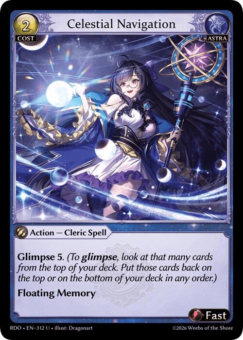 Celestial Navigation (Curio Foil) (312) [Radiant Origins]