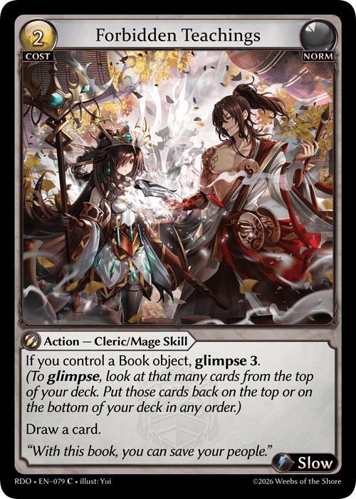 Forbidden Teachings (Curio Foil) (79) [Radiant Origins]
