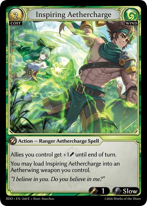Inspiring Aethercharge (Curio Foil) (268) [Radiant Origins]