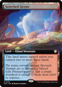 Scorched Geyser (Extended Art) [Commander: Secrets of Strixhaven]