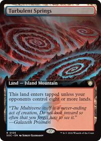 Turbulent Springs (Extended Art) [Commander: Secrets of Strixhaven]
