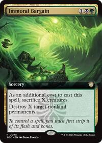 Immoral Bargain (Extended Art) [Commander: Secrets of Strixhaven]