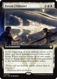 Forum Filibuster (Extended Art) [Commander: Secrets of Strixhaven]