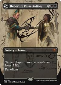 Decorum Dissertation (Borderless) [Secrets of Strixhaven]