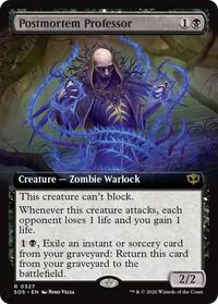 Postmortem Professor (Extended Art) [Secrets of Strixhaven]