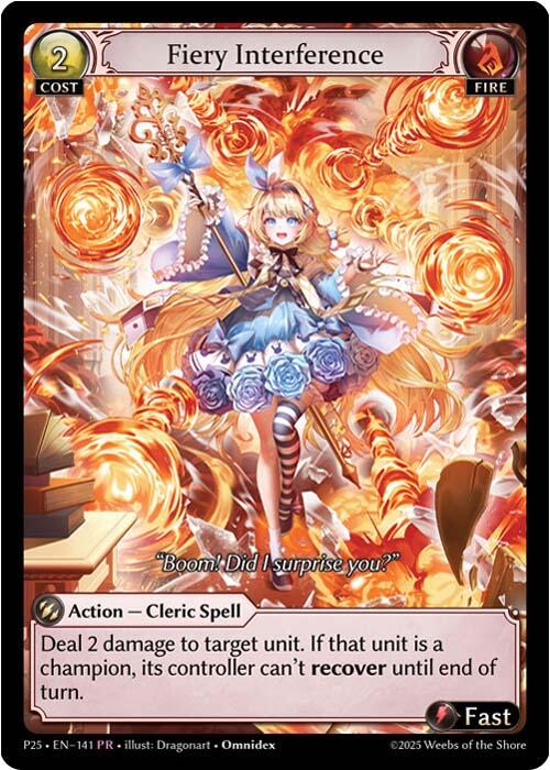 Fiery Interference (141) [Promotional Cards]