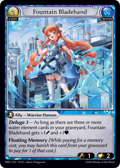 Fountain Bladehand (Interference Curio Foil) (153) [.asphodel/paradise]